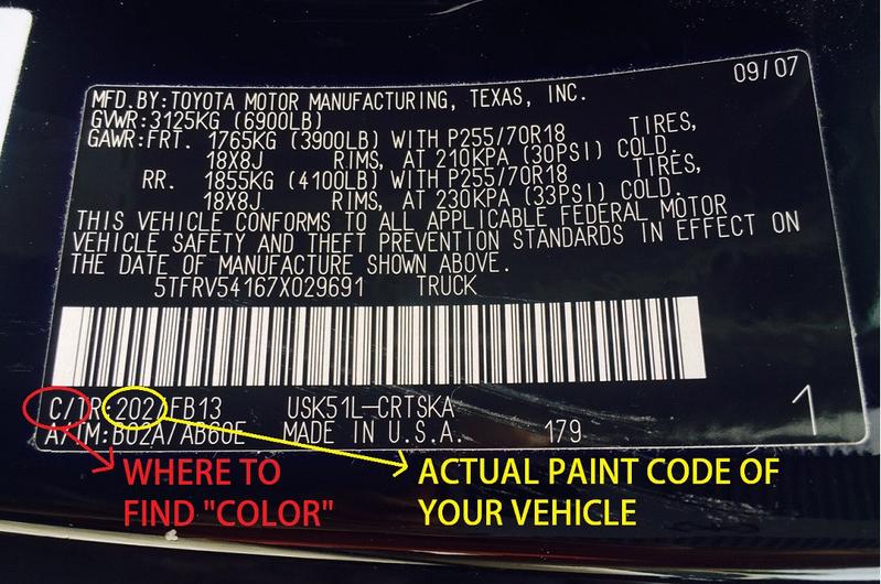 How Do I Find The Paint Code For My Car? | Car Part